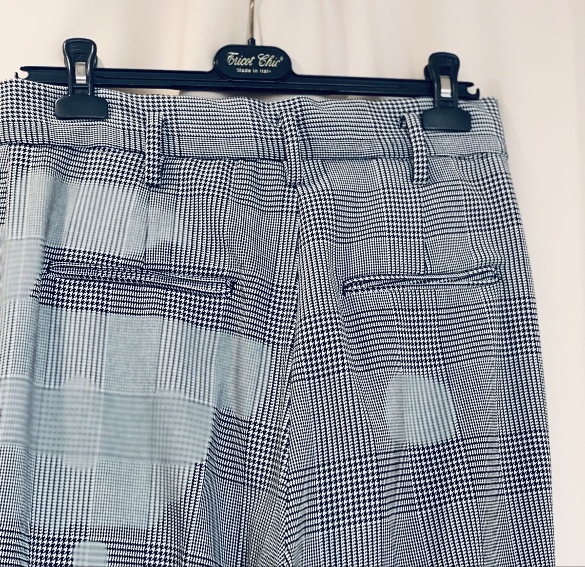 H&M Pantaloni: H&M Trousers, size 40, grey plaid – Usato da Oberwil b. Zug venduto da fis_2wtq 3