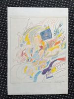 CONSTANT KÖNZ Original Buntstift - Werk 1970   (ID R46)