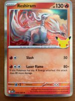 Pokemon Reshiram Holo 30 Jahre (Versand gratis)