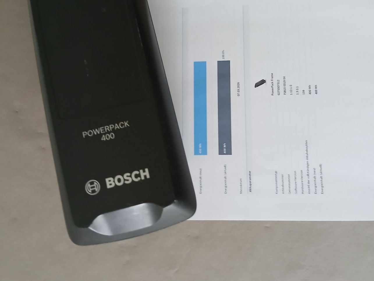 Bosch Batterie: Bosch Powerpack 400 mit 494Wh - inklusive Messbericht – Usato da Winterthur venduto da .-thx-. 1