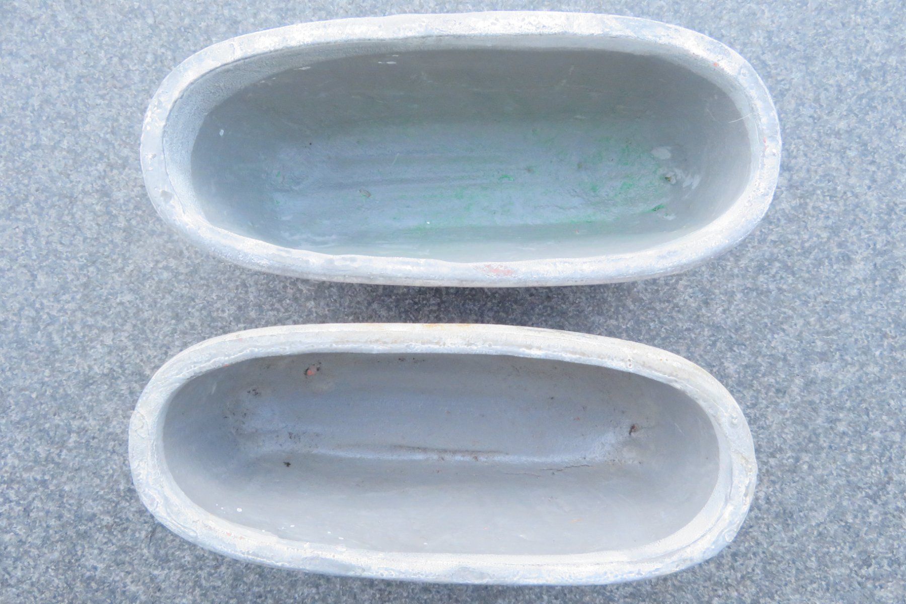 2 Terracotta-Cachepots 24 x 10 x 10 cm (Neu (gemäss Beschreibung)) in ...