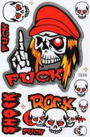 Totenkopf Aufkleber Sticker 1 Bogen 27 x 18 cm Tuning ST17