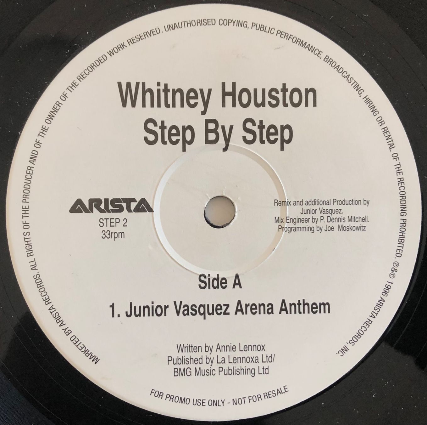 Vinyles: WHITNEY HOUSTON - STEP BY STEP – D'occasion à Poliez-Pittet par Newtown-Records 2