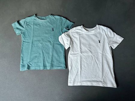 2er Set NEXT Kinder T-Shirt,  mit Hirsch-Motiv, Grösse 98