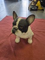 Deko Figur Bulldogge schwarz weiss L.989
