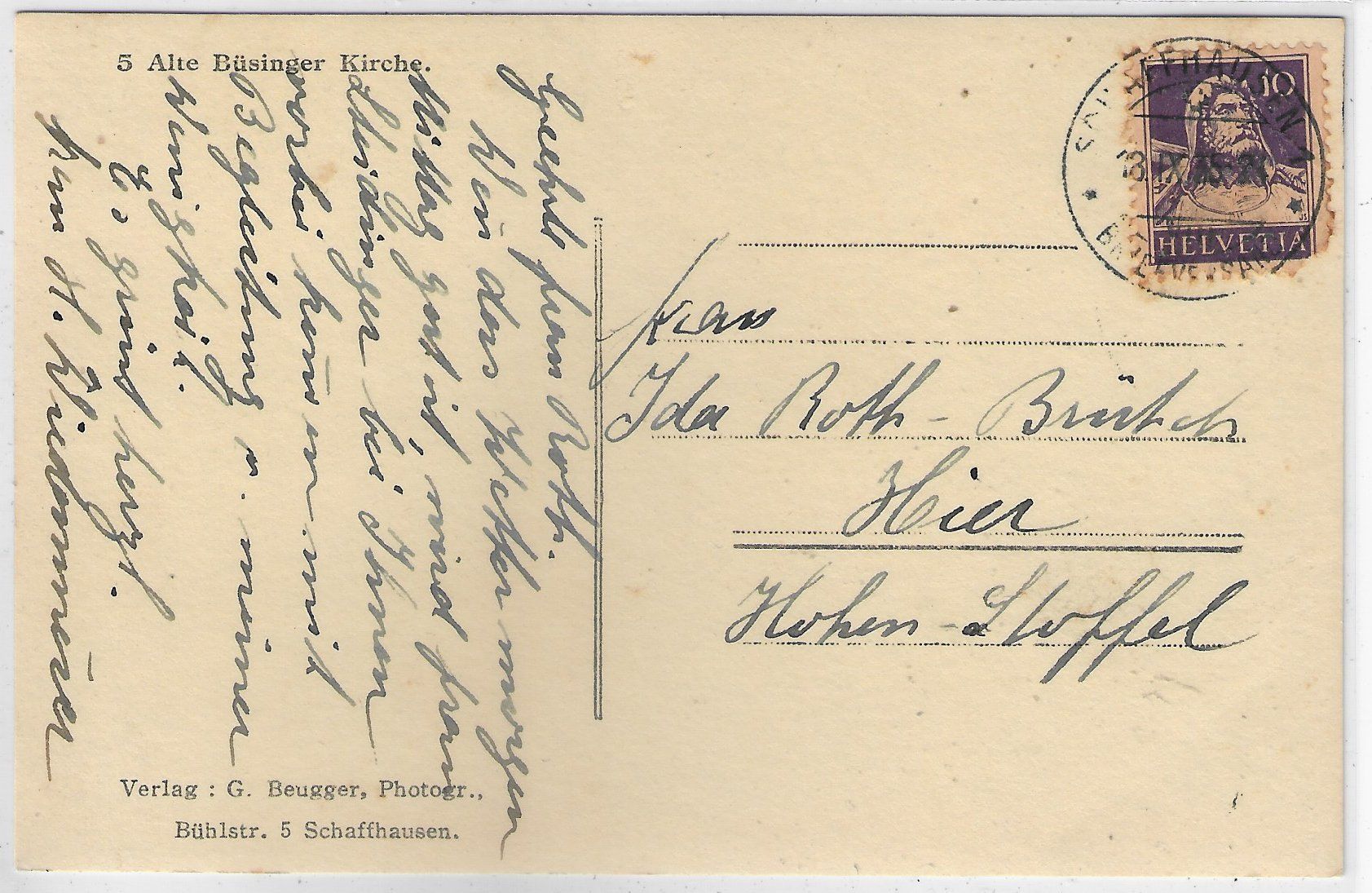 Cartoline postali: Alte Büsinger Kirche – Usato da Ettingen venduto da Kartenplanet 1