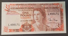 1 POUND / GIBRALTAR 1986 (BANKFRISCH)