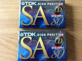 TDK SA-80EA  CASSETTEN ( RARE VERSION) 2.STK.