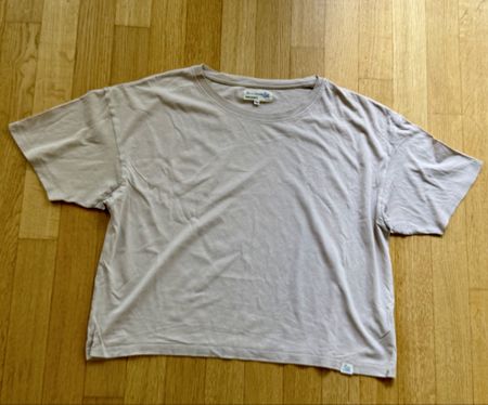 Merz b. Schwanen T-Shirt Damen S Boxy Fit Beige