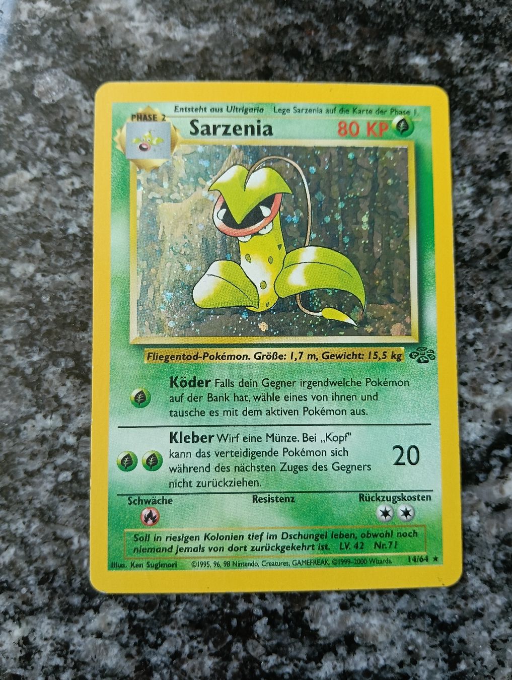 Pokémon Carte collezionabili: Pokémon Dschungel Sarzenia Holo – Usato da LEUZIGEN venduto da mic_sdh5