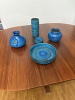 Suite de 5 céramiques vintage 