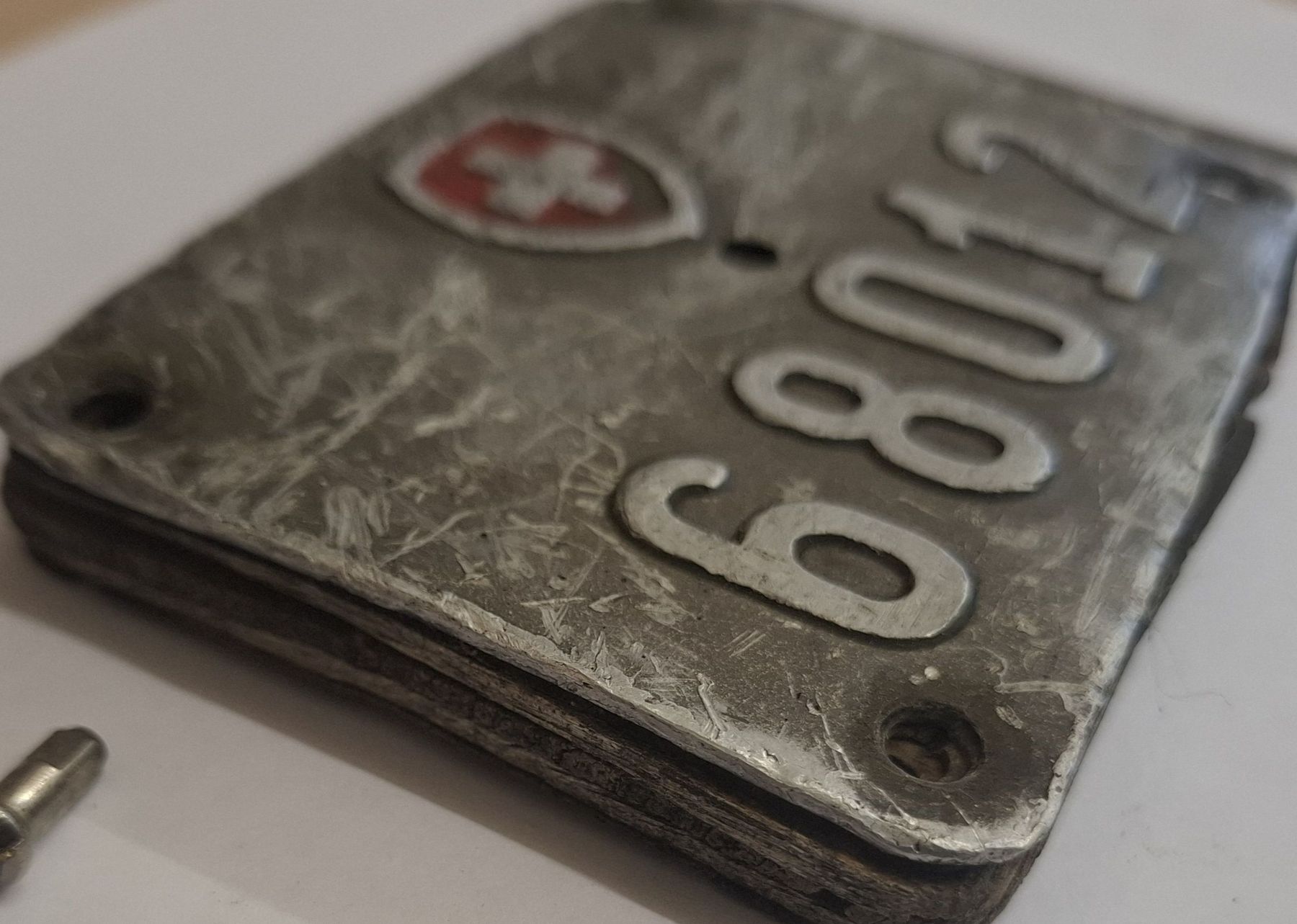 Schweizer Armee Schilder: Plaque vélo militaire suisse – Gebraucht aus Avully von lecomtedogoz 1