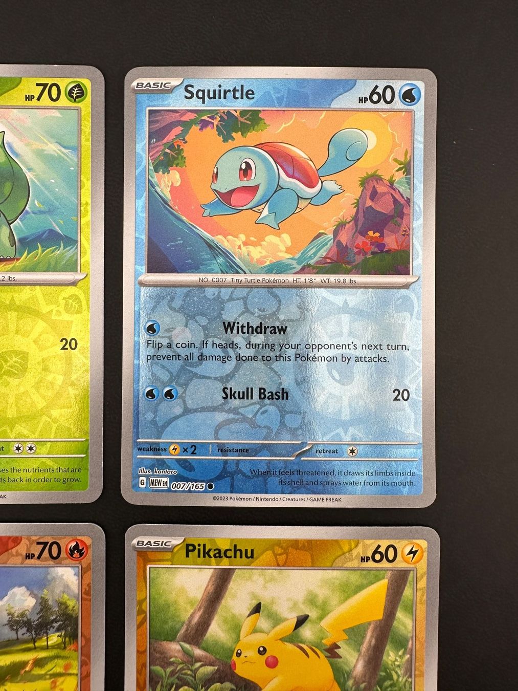 Pokémon Cartes à collectionner: 151 Reverse Holo EN Bulbasaur, Charmander, Squirtle, Pikachu – D'occasion à Obergerlafingen par collector-shop.ch 2