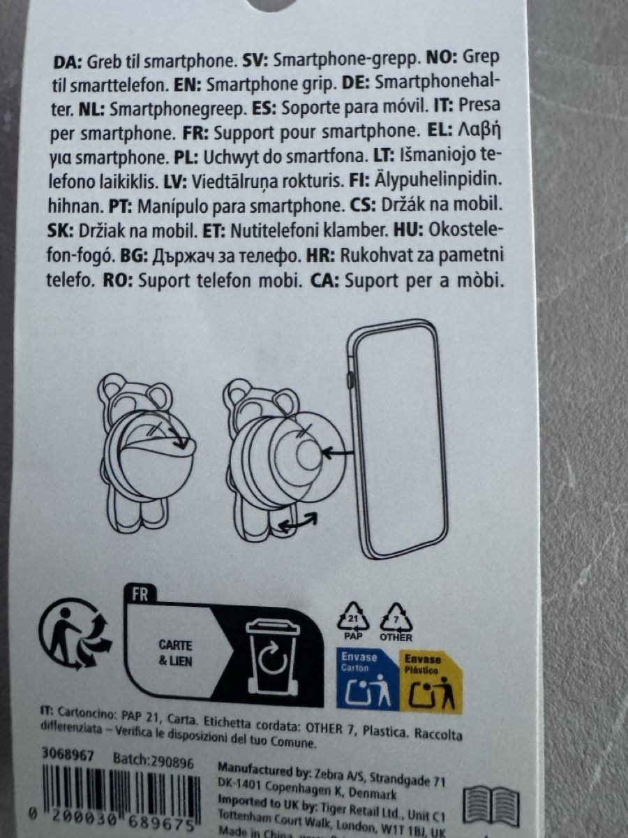Supporti a parete: Phone Grip Bear - NEW! – Nuovo e nell'imballaggio originale da Sins venduto da sum_lv6d 1