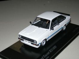 Ford Escort ll RS 1800 1975 weiss  * Minichamps 1:43