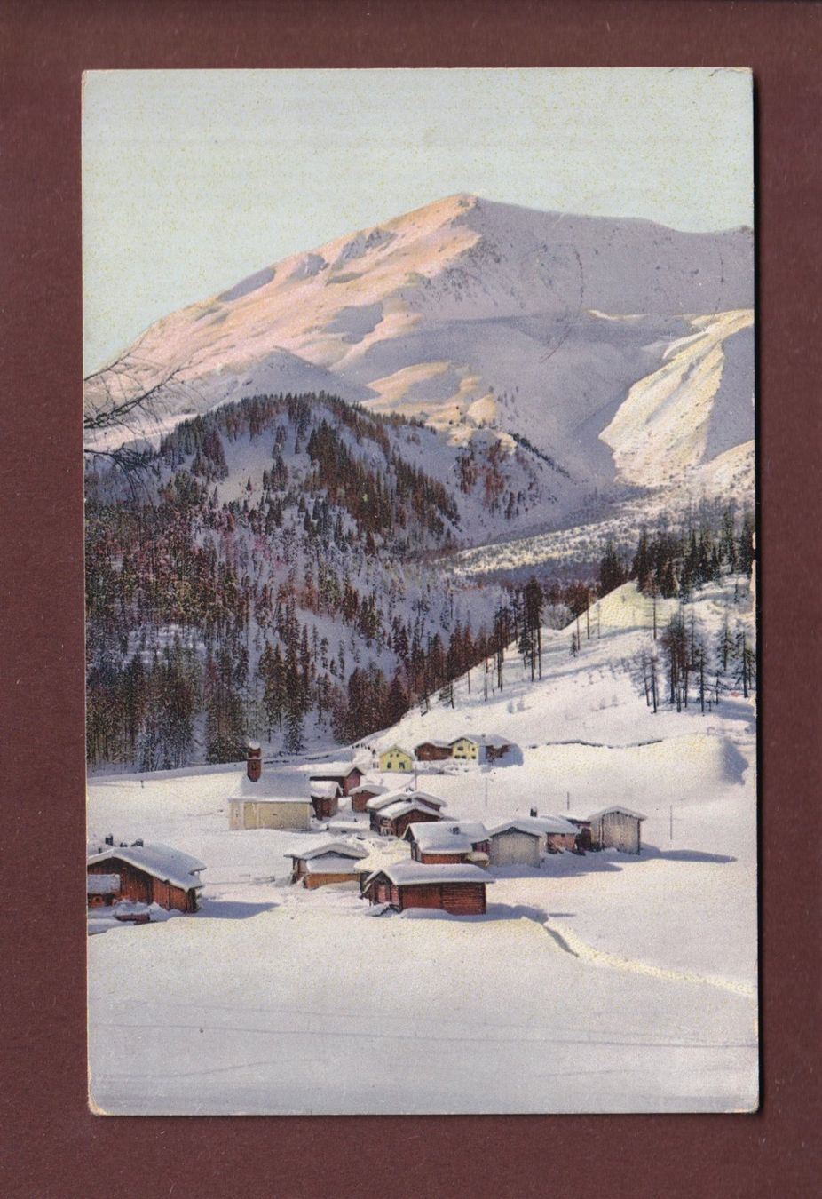 Cartoline postali: DAVOS - LARET - 1916 – Usato da Pully venduto da nicecards