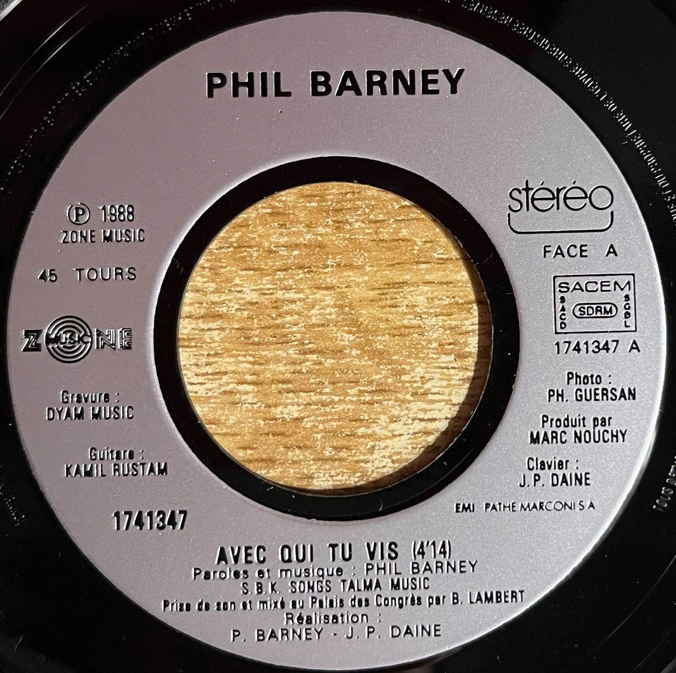 Vinyles: PHIL BARNEY - AVEC QUI TU VIS – D'occasion à Bussigny par vinyl-pas-cher 2