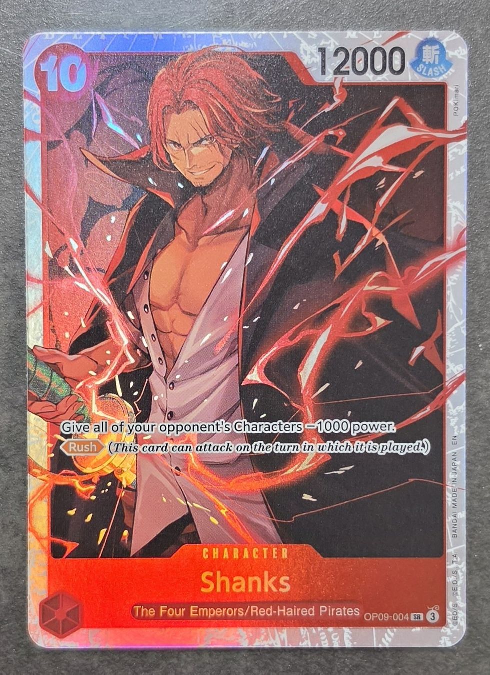 Bandai Carte collezionabili: SHANKS OP09-004 SR ONE PIECE – Nuovo (secondo la descrizione) da Melano venduto da emm_m2jq