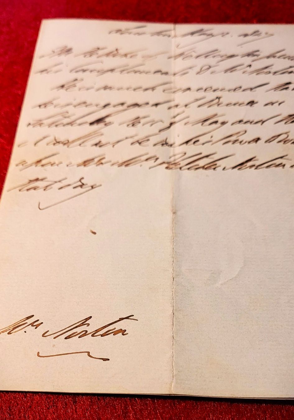 Autografi: Autograph Wellington, Sieger von Waterloo, 1847 – Usato da Bourguillon venduto da Lucas111