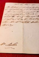 Autograph Wellington, Sieger von Waterloo, 1847