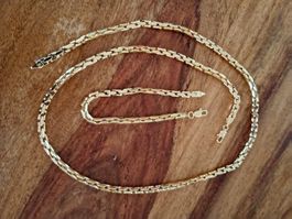 Halskette und Armband Vergoldet mit 18 Karat