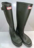 dunkelgrüne Hunter Gummistiefel in Grösse 43