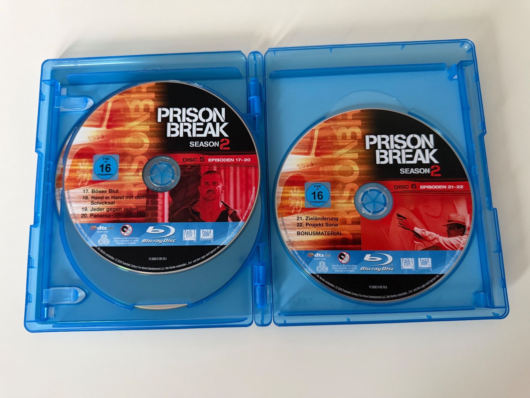 Tutti i DVDs: Prison Break - Staffel 2, Blu-ray, 6-Disc-Set im Schuber – Usato da Altstätten SG venduto da sheamus 5
