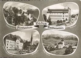 Vaduz  FL  -   4-Bilder     um 1959