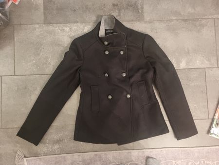 Schwarzer Wintermantel - Top Zustand, Grösse XL
