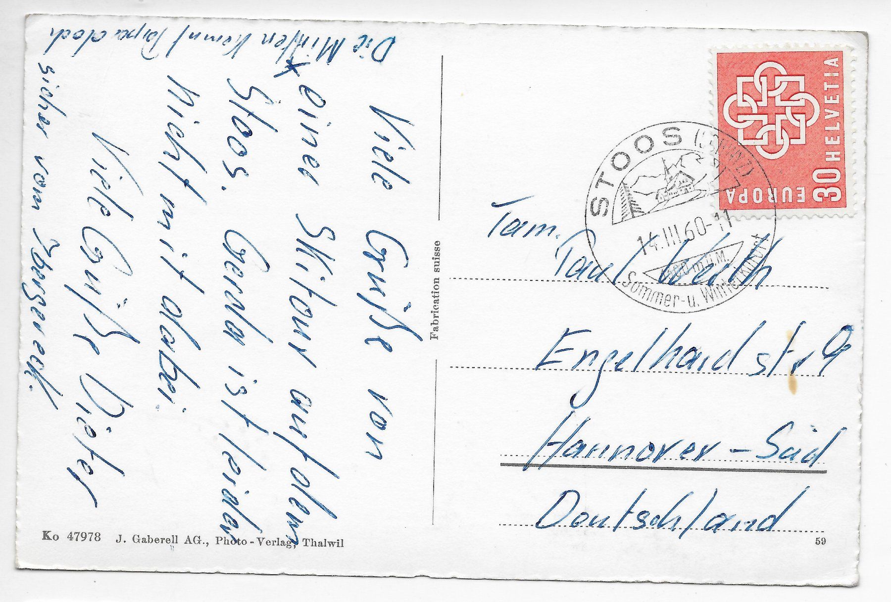 Cartoline postali: Stoos ob Schwyz – Usato da Hefenhofen venduto da Richsalz 1