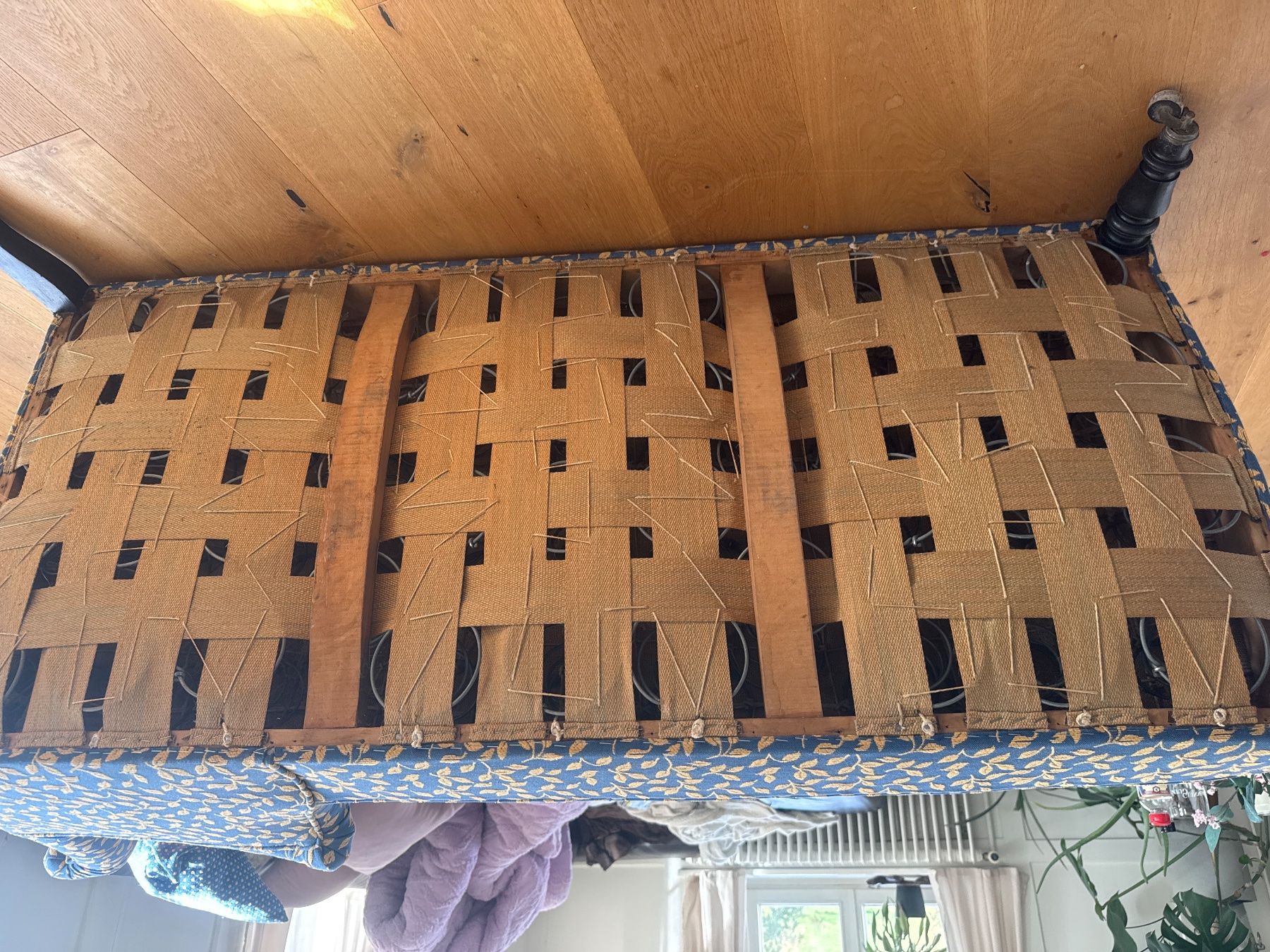 Liegen & Liegestühle: Chaiselongue blau mit Blattmuster – Gebraucht aus Wald ZH von 1DollarShop 4