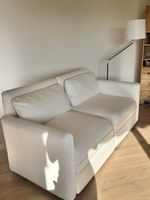 Kunstleder Sofa ecru
