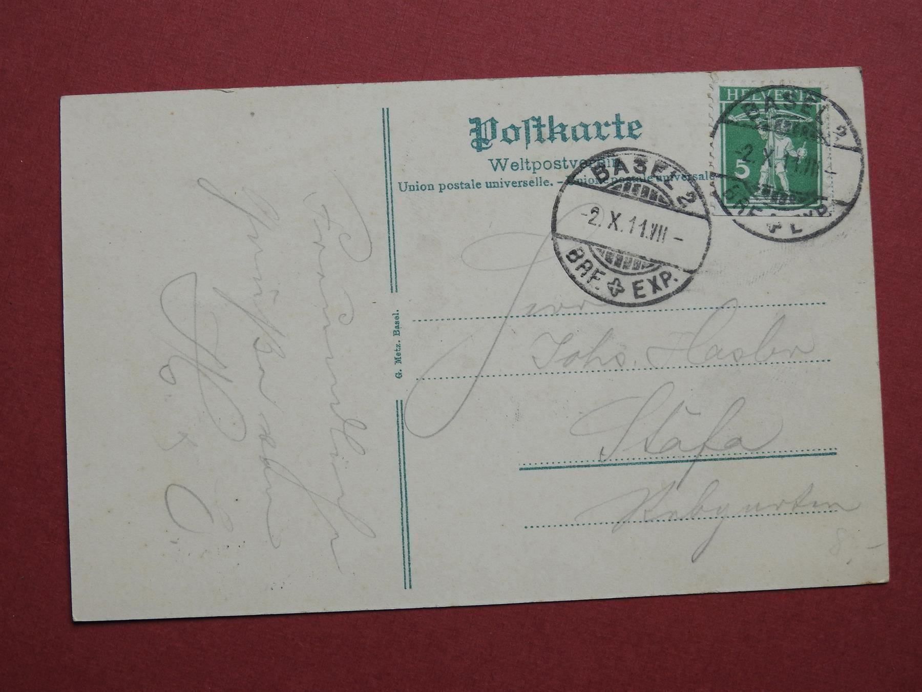 Cartoline postali: Basel - Barfüsserplatz mit Markt ! – Usato da Rain venduto da 999-800-K 1
