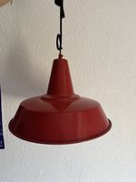 Vintage rote Industrie Hängelampe