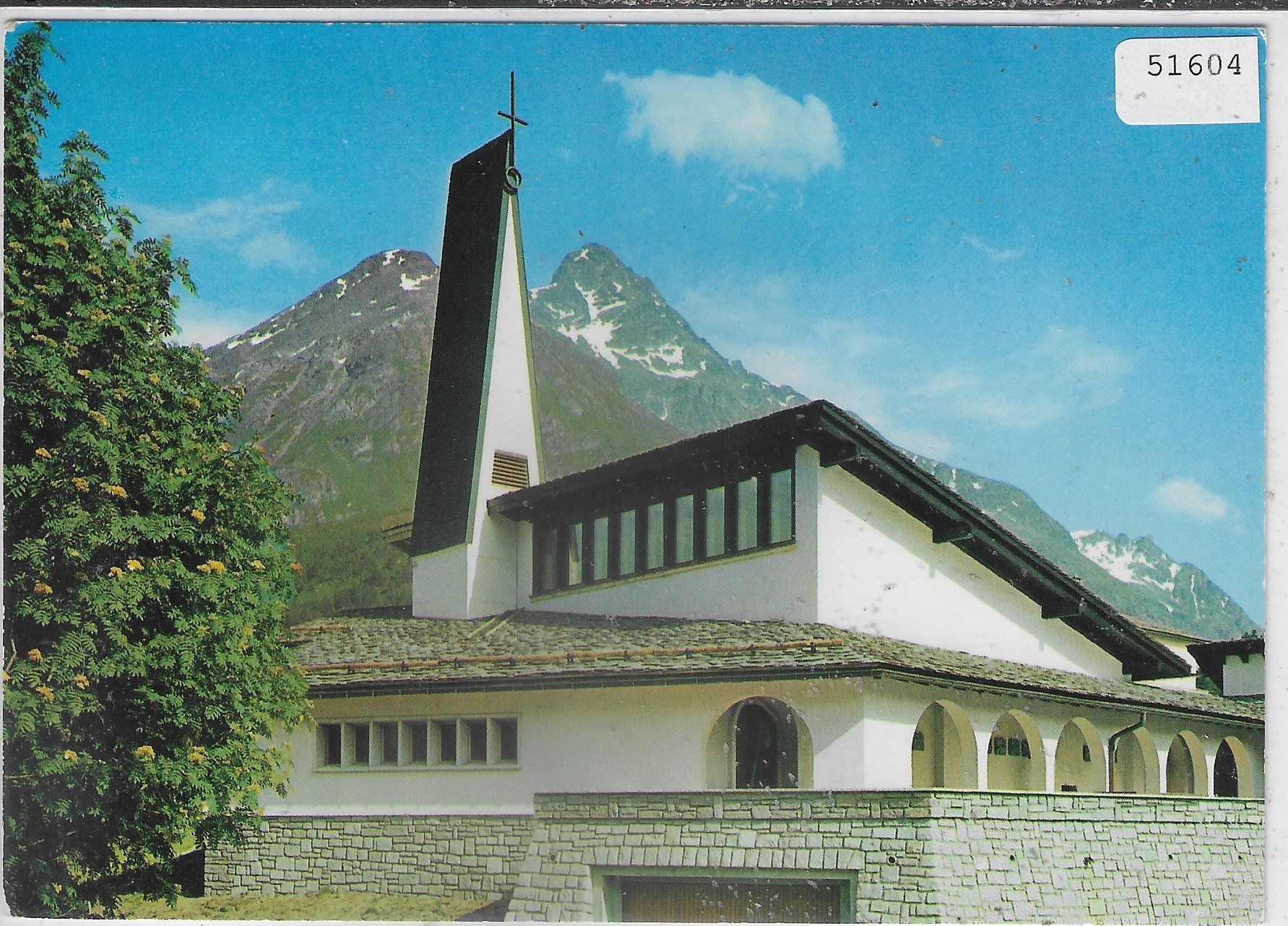 Ansichtskarten: Katholische Kirche von Maloja – Gebraucht aus Ettingen von Kartenplanet