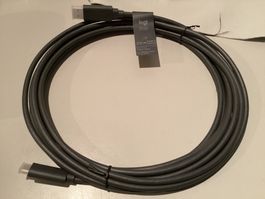 Logi USB A/C Kabel 5 Meter 2.0/3.1 neu Logitech