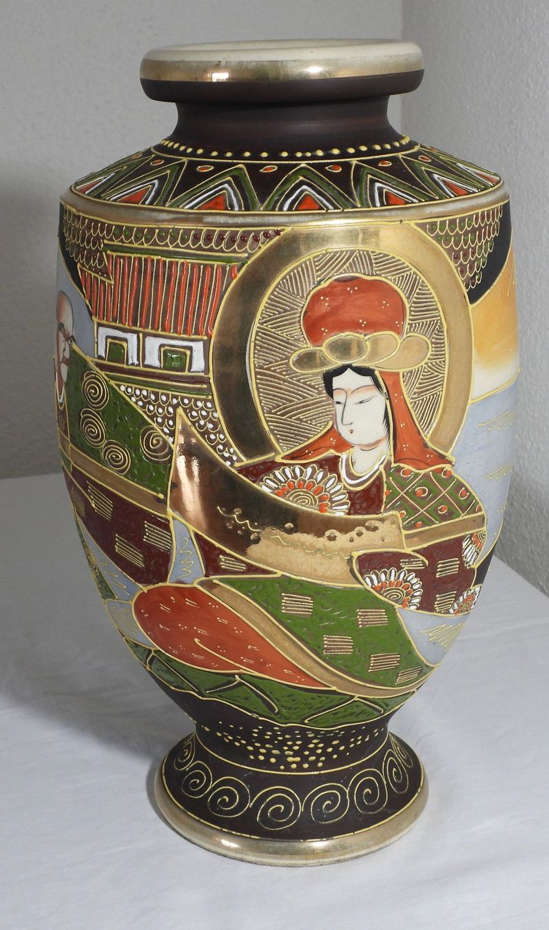 Vasen & Gefässe: Antike Satsuma Vase, handbemalt, Japan, ca. 1900 – Gebraucht aus Dübendorf von mar_85sd 2