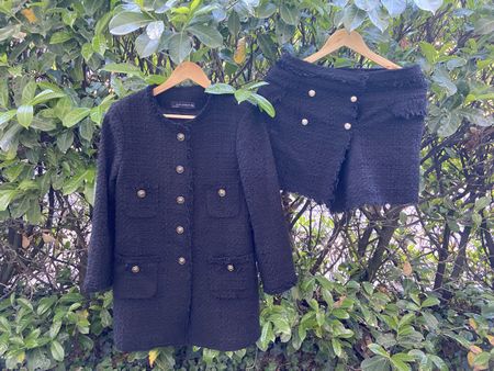 Ensemble tweed - veste taille M et short taille L - Zara