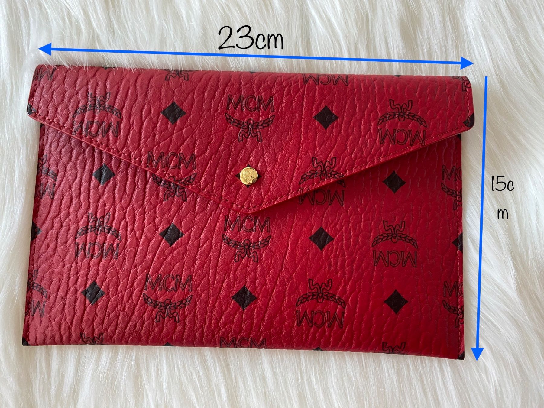Mcm Borse: Original MCM Clutch Rot – Usato da Dübendorf venduto da Levintreyer