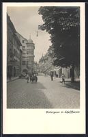 Schaffhausen, Strasse Vordergasse mit Ki