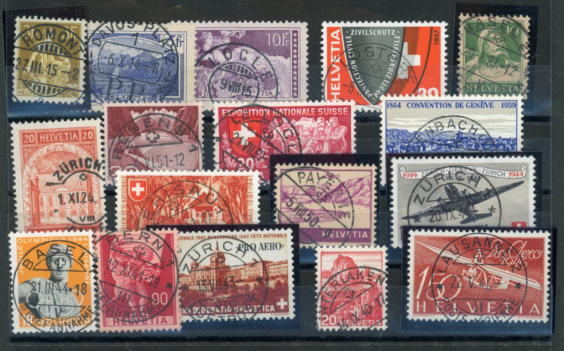 Alle Briefmarken: Posten – Gebraucht aus Opfikon von Pritt04