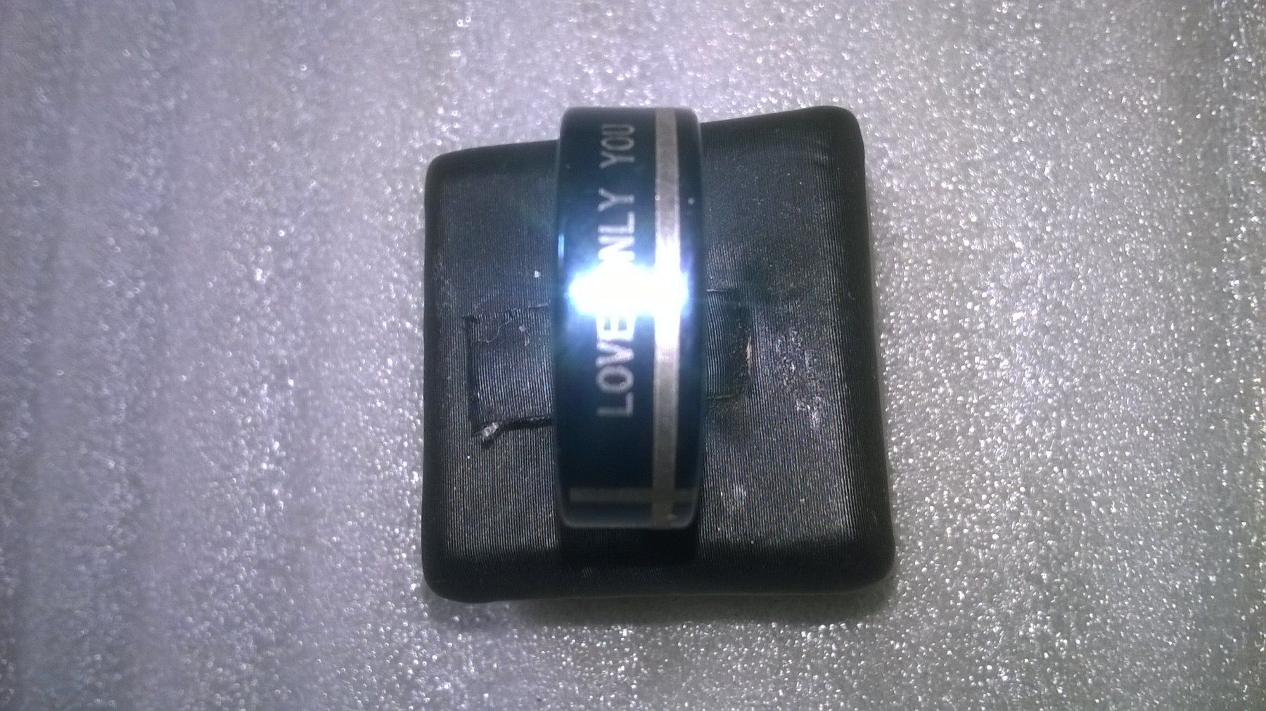 Ringe: RING EDELSTHAL,,DUNCKELBLAU,,,LOVE ONLY U – Neu (gemäss Beschreibung) aus Basel von bijoutrie_4 2