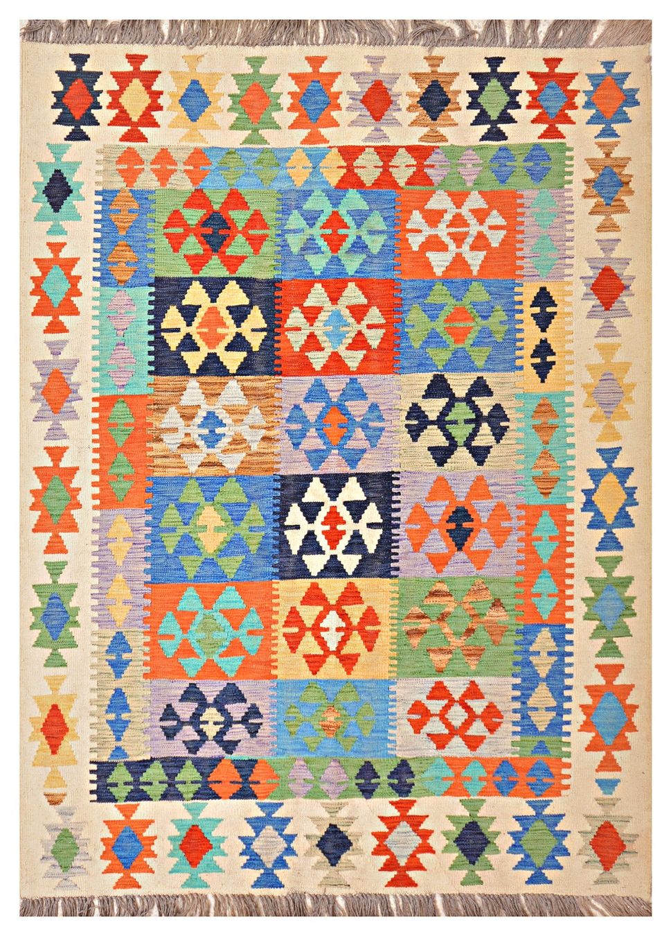 Kelim Tappeti: Oriente Kelim Teppich 150x200 Cm – Nuovo e nell'imballaggio originale da Lahore venduto da Fairways79 2