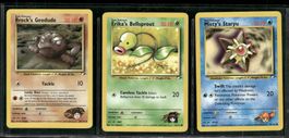 Vintage Pokémon Karte Gym Challenge EN 2000 Lot of 3