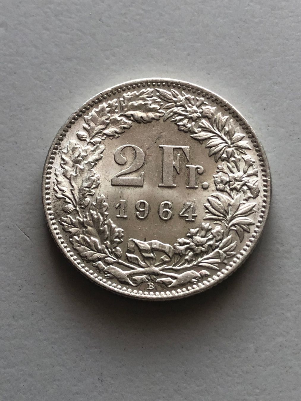Alle Münzen: 2 Fr. 1964 – Gebraucht aus Schötz von Odpa