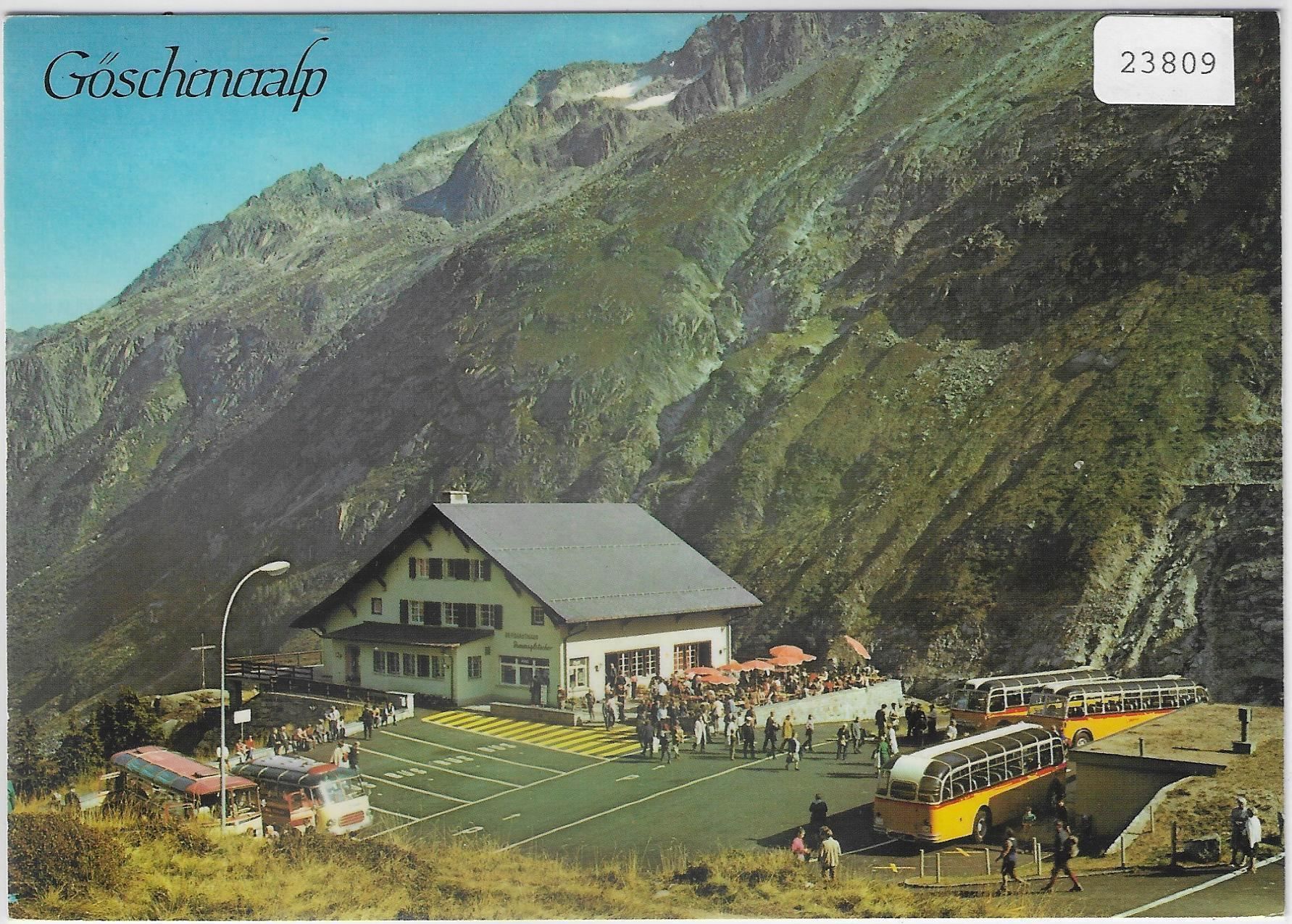 Cartoline postali: Göscheneralp - Berggasthaus - Postauto – Antico da Ettingen venduto da Kartenplanet