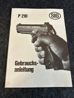 SIG P 210 Gebrauchsanleitung