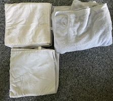 Badetuecher 3er Set hellblau und weiss gute Zustand