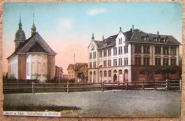 AK ARTH AM SEE. SCHULHAUS U. KIRCHE