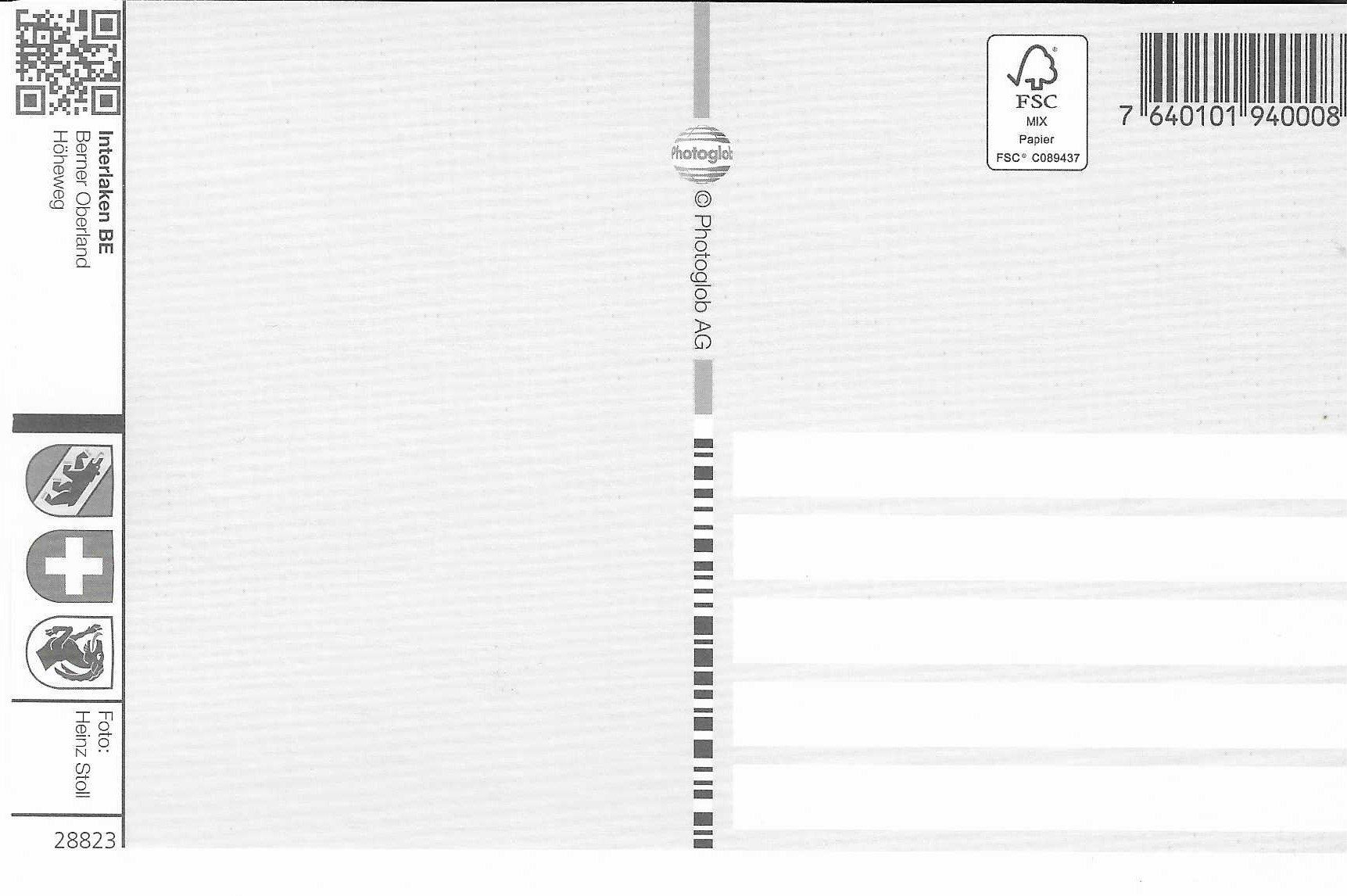 Cartoline postali: Interlaken BE – Nuovo (secondo la descrizione) da Rothrist venduto da Stranglehold 1
